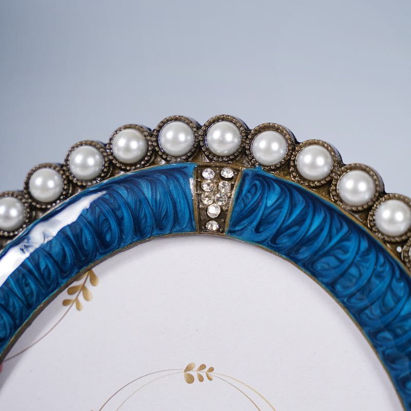Blue Oval Photo Frame - Picture frames and photo frames online | Home decoration items