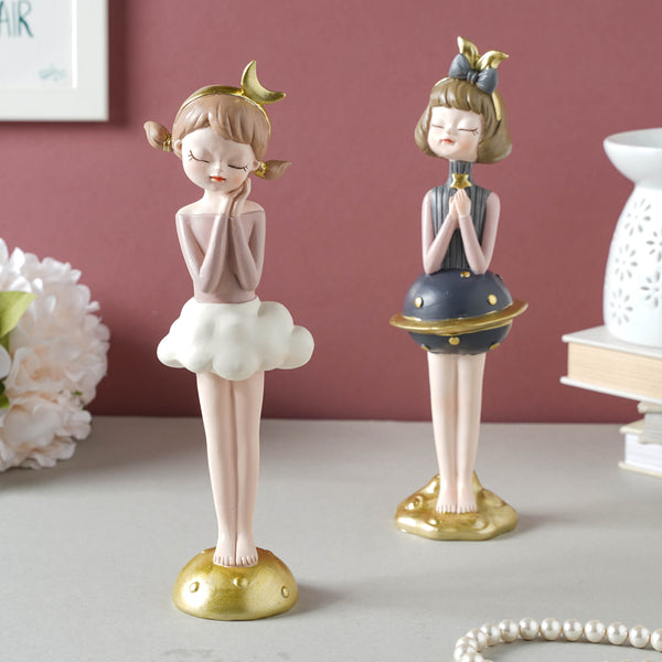 Standing Girl Decor - Showpiece | Home decor item | Room decoration item
