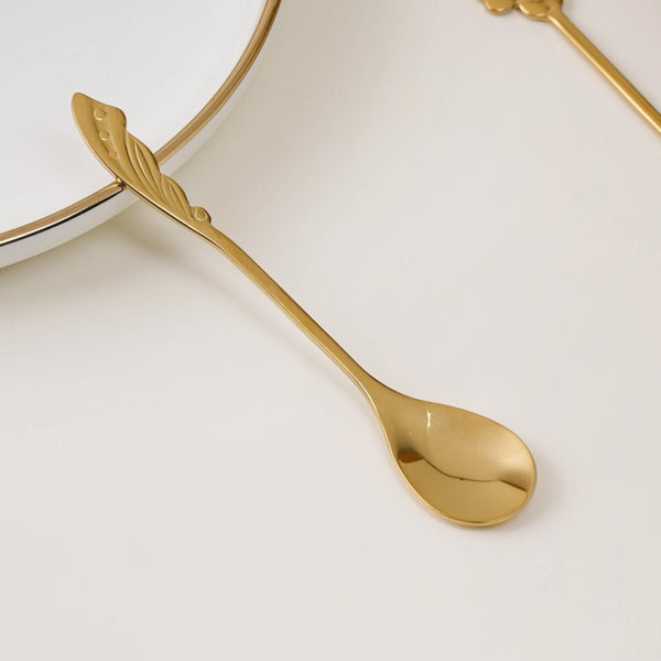 Luxe Stainless Steel Teaspoon Set Of 4 Golden