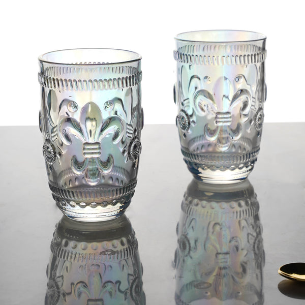 Colored Drinking Glass Set of 2