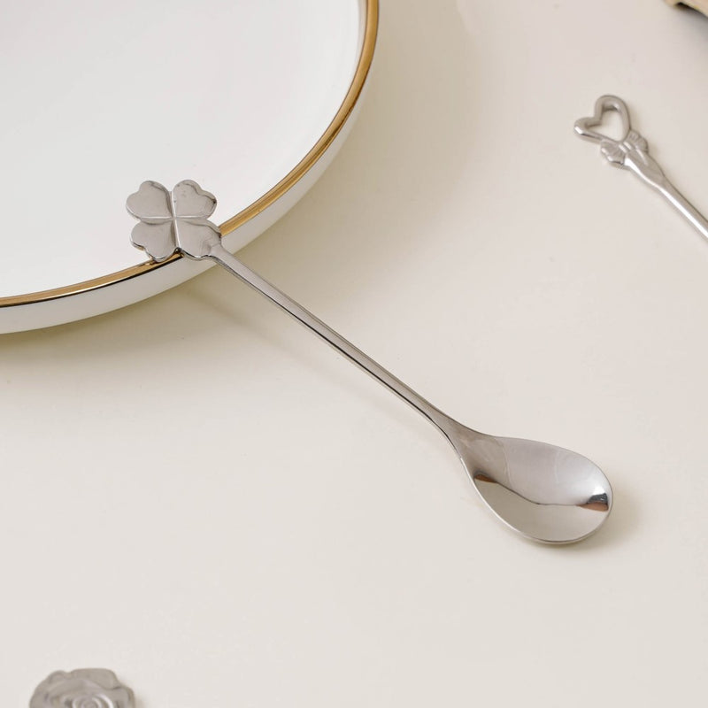 Luxe Stainless Steel Teaspoon Set Of 4 Silver
