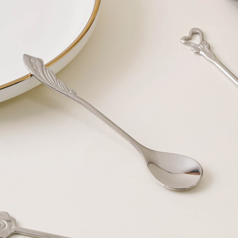 Luxe Stainless Steel Teaspoon Set Of 4 Silver