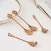 Luxe Stainless Steel Teaspoon Set Of 4 Rose Gold