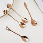 Luxe Stainless Steel Teaspoon Set Of 4 Rose Gold