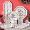 Holly Jolly Christmas 21 Piece Dinner Set For 6