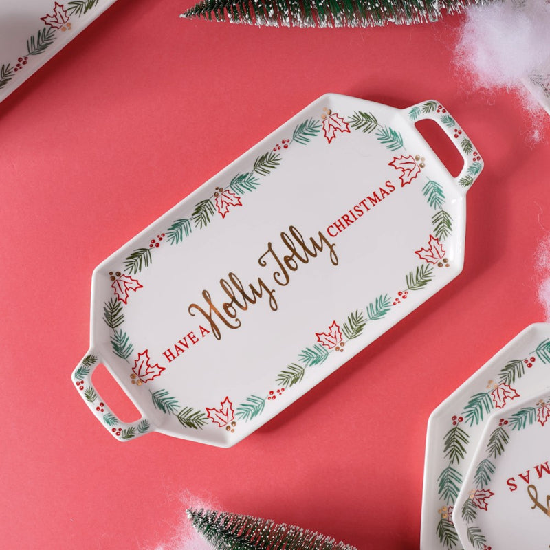 Holly Jolly Christmas 21 Piece Dinner Set For 6