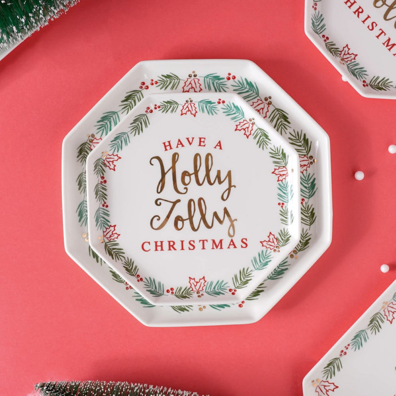 Holly Jolly Christmas 21 Piece Dinner Set For 6