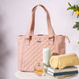 Canvas Quilted Handbag Pink