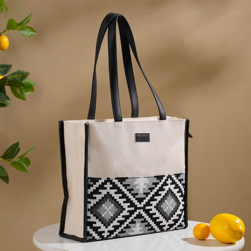 Nahua Canvas Magazine Tote Bag Set Of 2