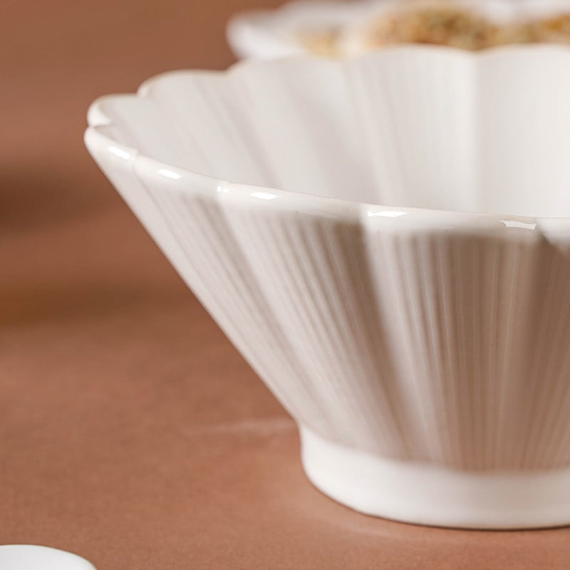 Ocean Ramen Bowl White Small 550ml - Soup bowl, ceramic bowl, ramen bowl, serving bowls, salad bowls, noodle bowl | Bowls for dining table & home decor