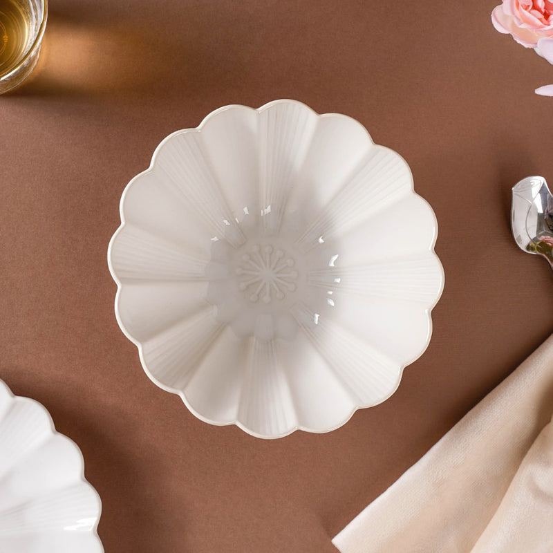 Ocean Ramen Bowl White Small 550ml - Soup bowl, ceramic bowl, ramen bowl, serving bowls, salad bowls, noodle bowl | Bowls for dining table & home decor