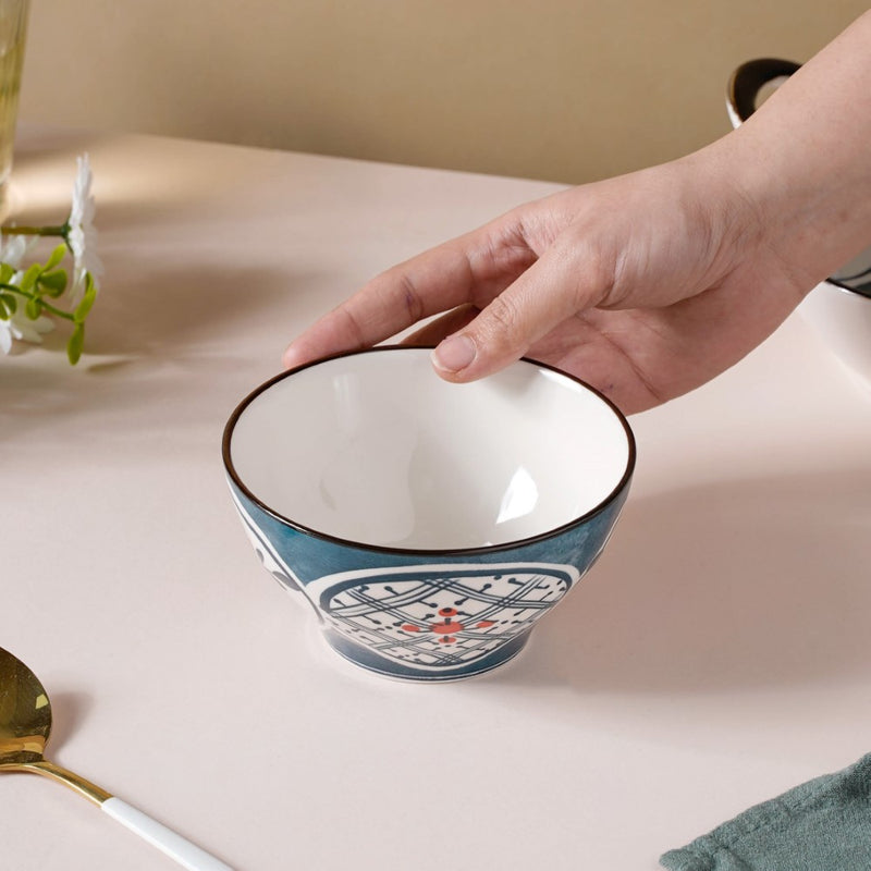 Anhui Ceramic Soup Bowl 4.5 Inch 300 ml - Bowl, soup bowl, ceramic bowl, snack bowls, curry bowl, popcorn bowls | Bowls for dining table & home decor