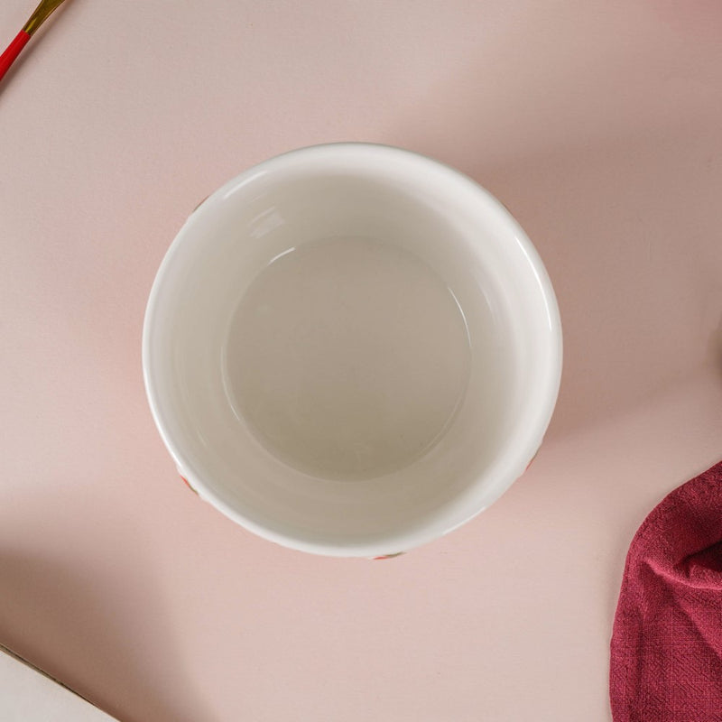 Strawberry Serving Bowl - Bowl, ceramic bowl, serving bowls, noodle bowl, salad bowls, bowl for snacks, large serving bowl | Bowls for dining table & home decor
