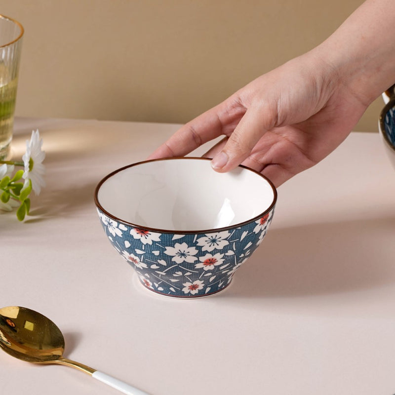 Nimono Ceramic Soup Bowl 4.5 Inch 300 ml - Bowl,ceramic bowl, snack bowls, curry bowl, popcorn bowls | Bowls for dining table & home decor