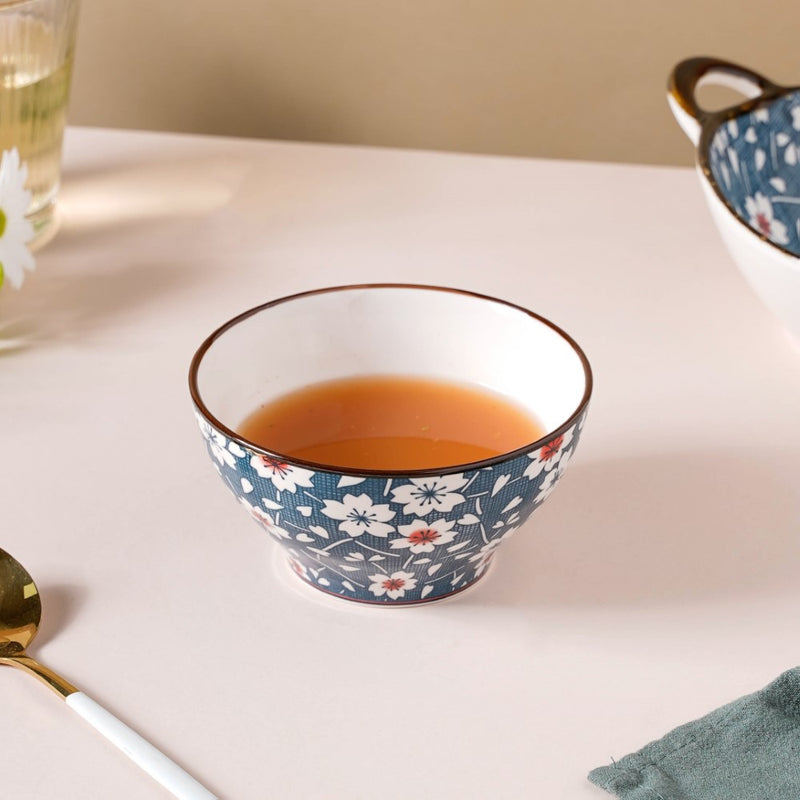 Nimono Ceramic Soup Bowl 4.5 Inch 300 ml - Bowl,ceramic bowl, snack bowls, curry bowl, popcorn bowls | Bowls for dining table & home decor