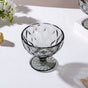 Luxe Glass Dessert Bowl Grey Set Of 6 300 ml