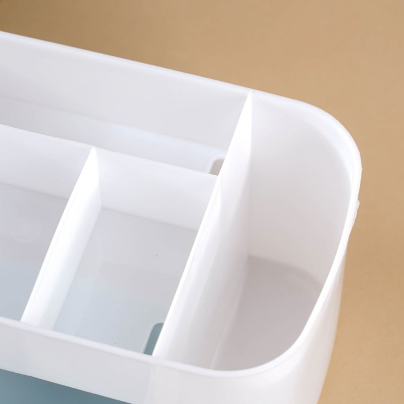 Makeup Storage Box With Drawer White