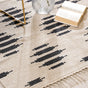 Handwoven Area Rug Black And White