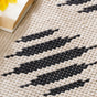 Handwoven Area Rug Black And White