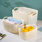 Mesh Water Proof Storage Basket Beige Set Of 3 - Basket | Organizer | Kitchen basket | Fruit basket