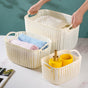 Mesh Water Proof Storage Basket Beige Set Of 3 - Basket | Organizer | Kitchen basket | Fruit basket