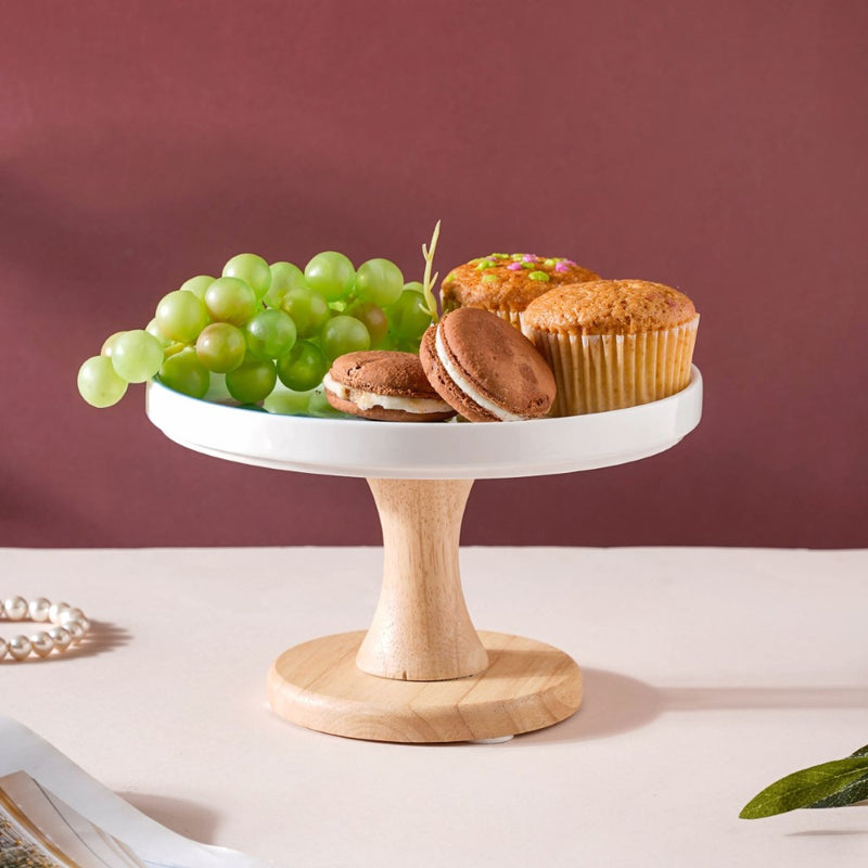 Cake Stand Blue And White 7.5 Inch