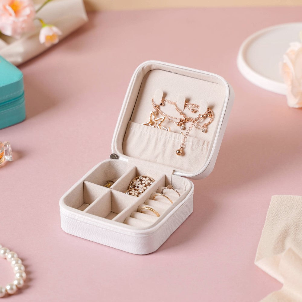 Mini Jewellery Storage Box White | Nestasia