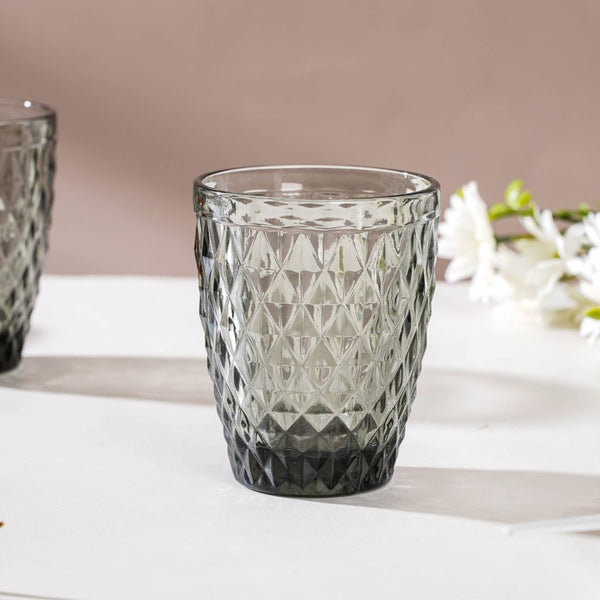 Water Glass Ash Grey Set Of 6 250 ml