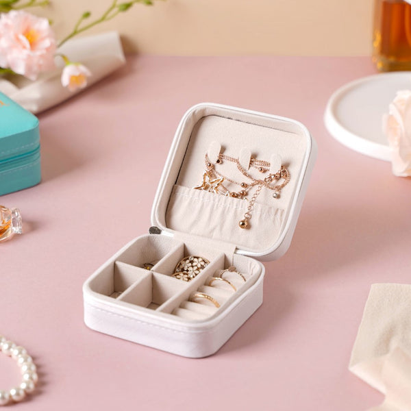 Mini Jewellery Storage Box White