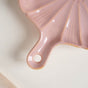 Ocean Square Plate with Handle Pink - Ceramic platter, serving platter, fruit platter | Plates for dining table & home decor