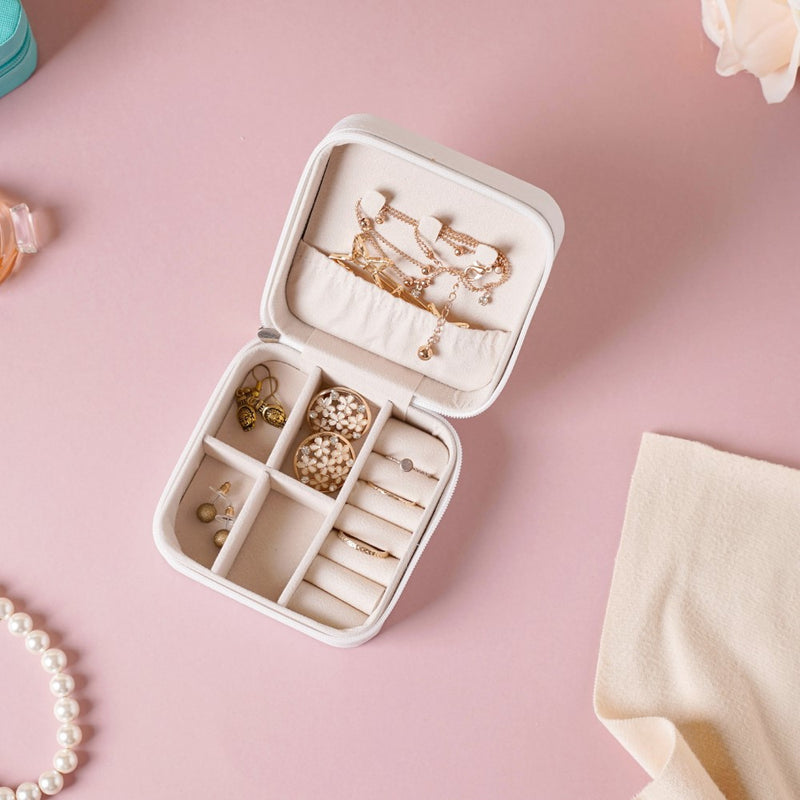 Mini Jewellery Storage Box White