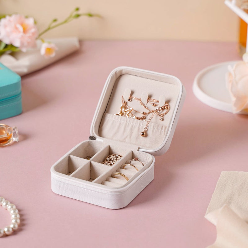 Mini Jewellery Storage Box White