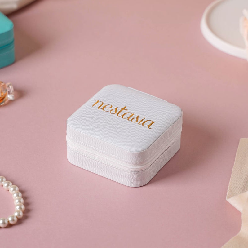 Mini Jewellery Storage Box White