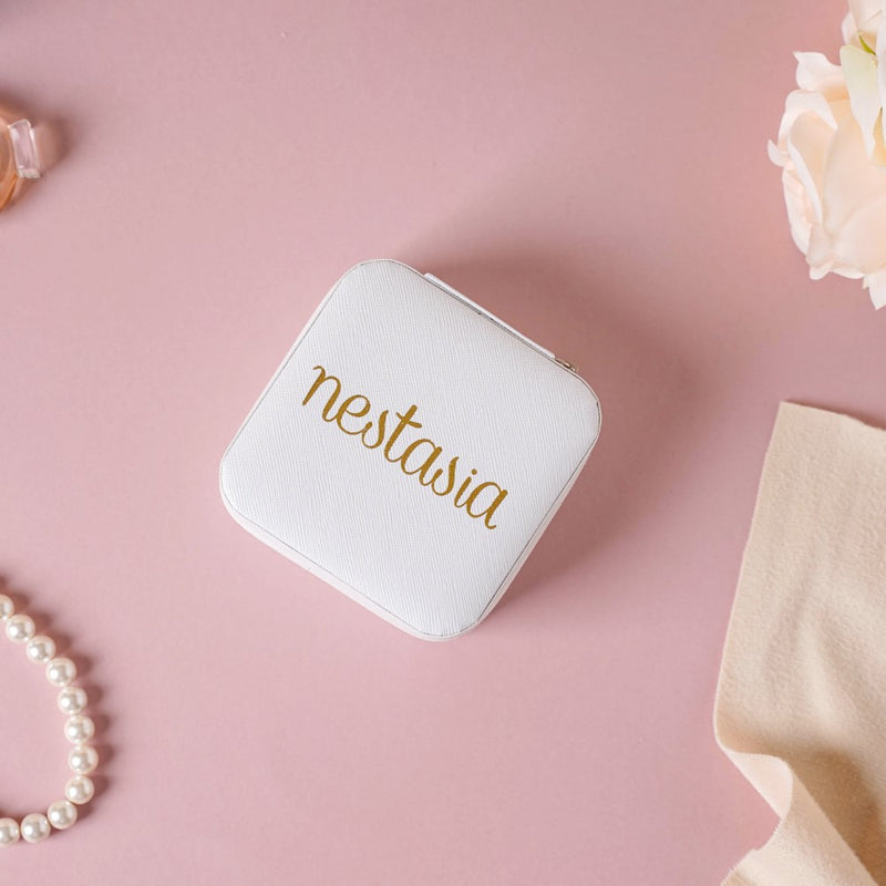 Mini Jewellery Storage Box White