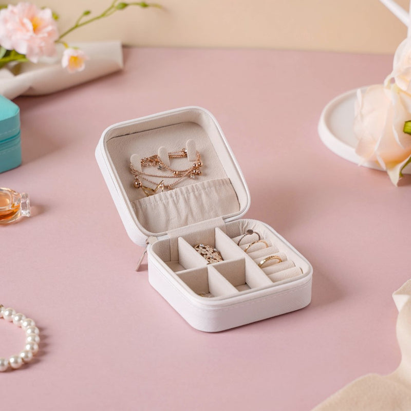 Mini Jewellery Storage Box White