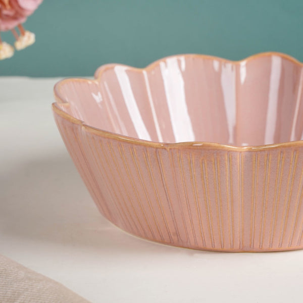 Ocean Scallop Bowl Large - Bowl, ceramic bowl, serving bowls, noodle bowl, salad bowls, bowl for snacks, large serving bowl | Bowls for dining table & home decor