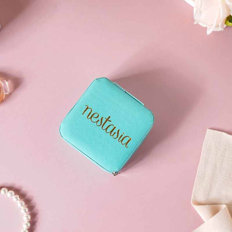 Mini Jewellery Storage Box Sea Green