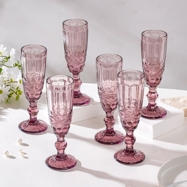 Champagne Glass Set - Buy Champagne Flutes Online In India |Nestasia
