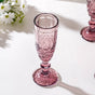 Rose Stemmed Glass Mauve Set Of 6 150 ml