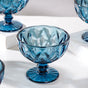 Dessert Serving Glass Blue Set Of 6 300 ml