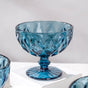 Dessert Serving Glass Blue Set Of 6 300 ml