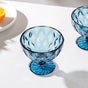 Dessert Serving Glass Blue Set Of 6 300 ml