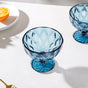 Dessert Serving Glass Blue Set Of 6 300 ml