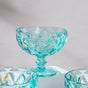 Dessert Serving Bowl Teal Set Of 6 300 ml