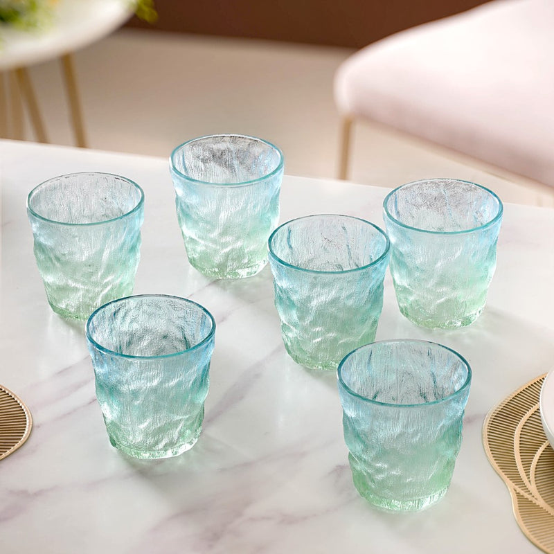 Short Ombre Glacier Glass Set Of 6 250 ml