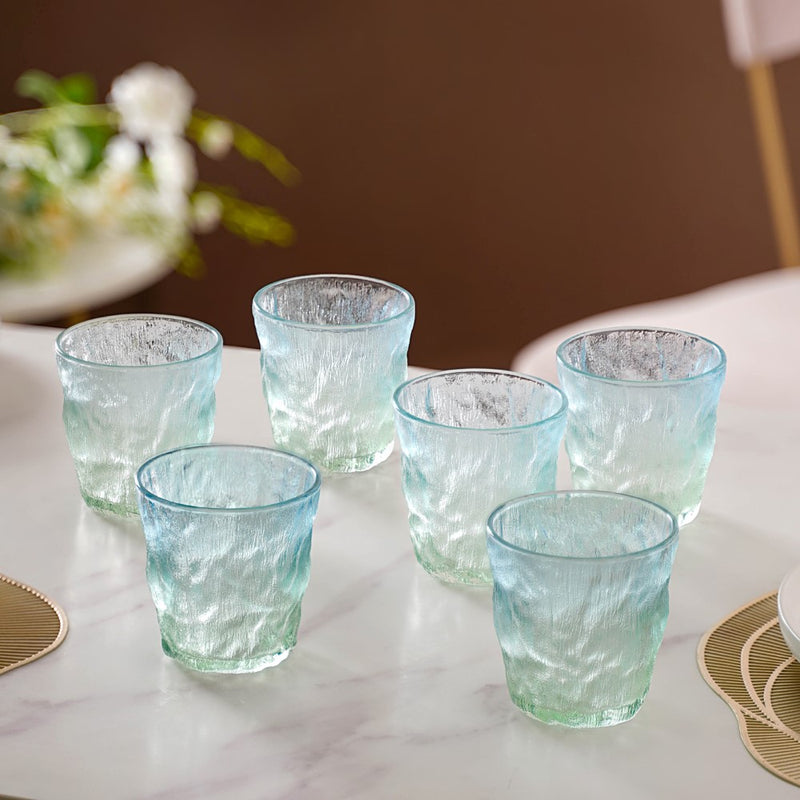 Short Ombre Glacier Glass Set Of 6 250 ml