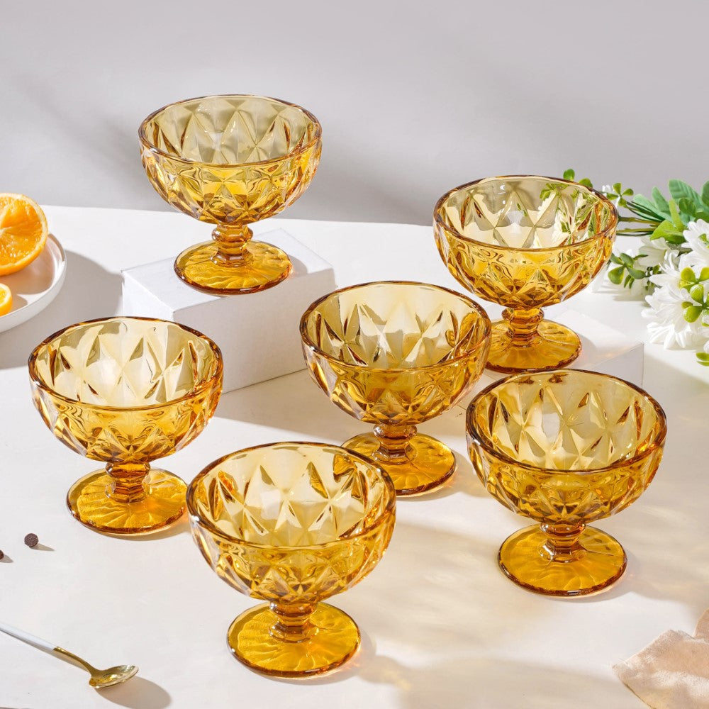 Buy Dessert 150 ml Transparent Dessert Glasses (Set of 6) at 50