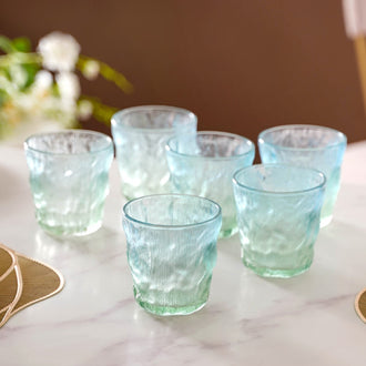 Short Ombre Glacier Glass Set Of 6 250 ml