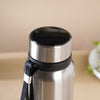 Steel Flask Grey 800 ml - Water bottle, flask, drinking bottle | Flask for Travelling & Gym