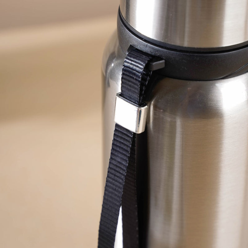 Steel Flask Grey 800 ml - Water bottle, flask, drinking bottle | Flask for Travelling & Gym